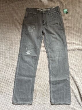 Lrg Gray Straight-Leg Jeans